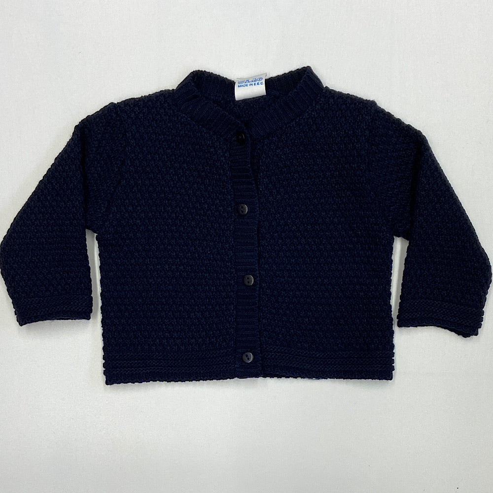 Navy knitted cardigan