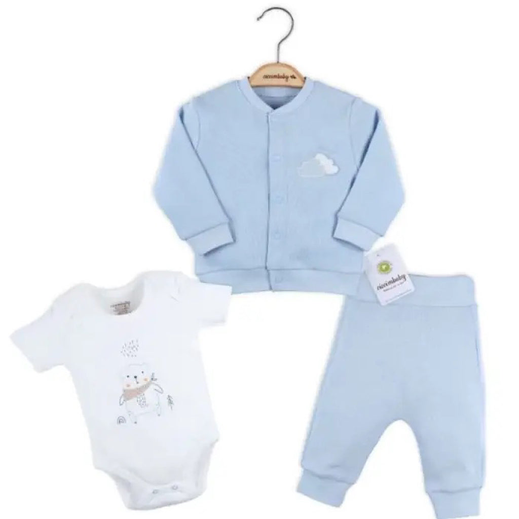 Baby Boy Three Piece Blue Set