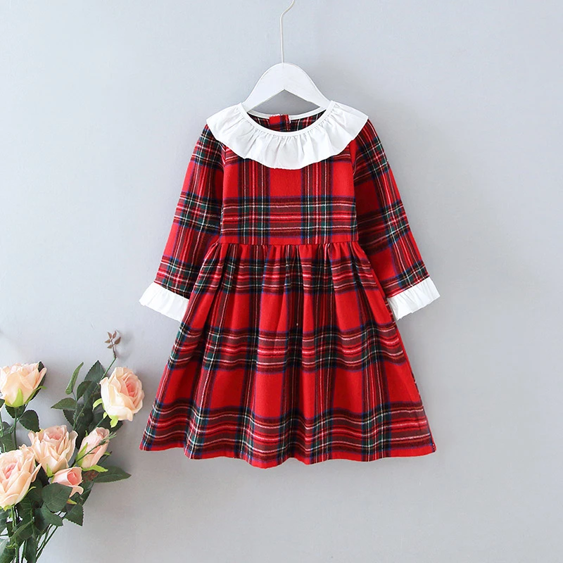 Toddler Girl Red Tartan Dress