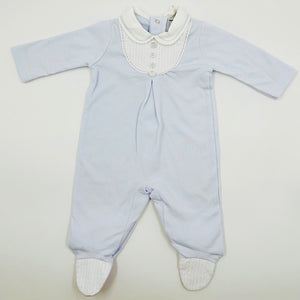 Blues Baby Light Blue cotton baby grow