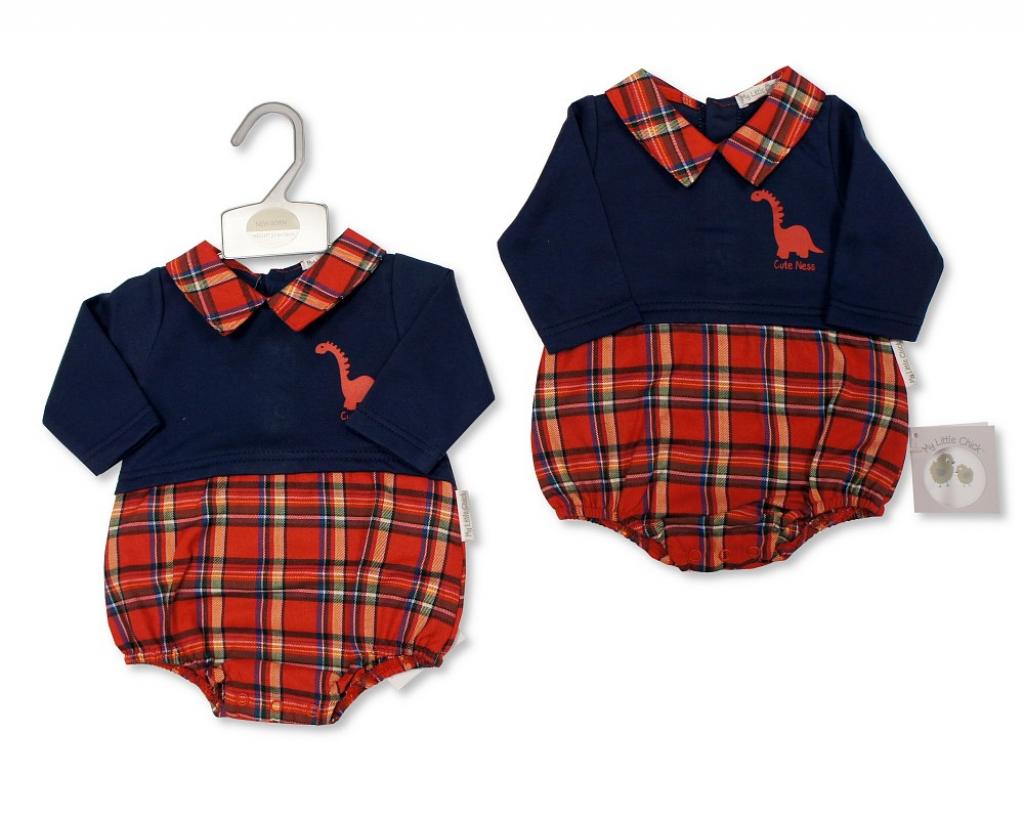 Baby boy Tartan Romper