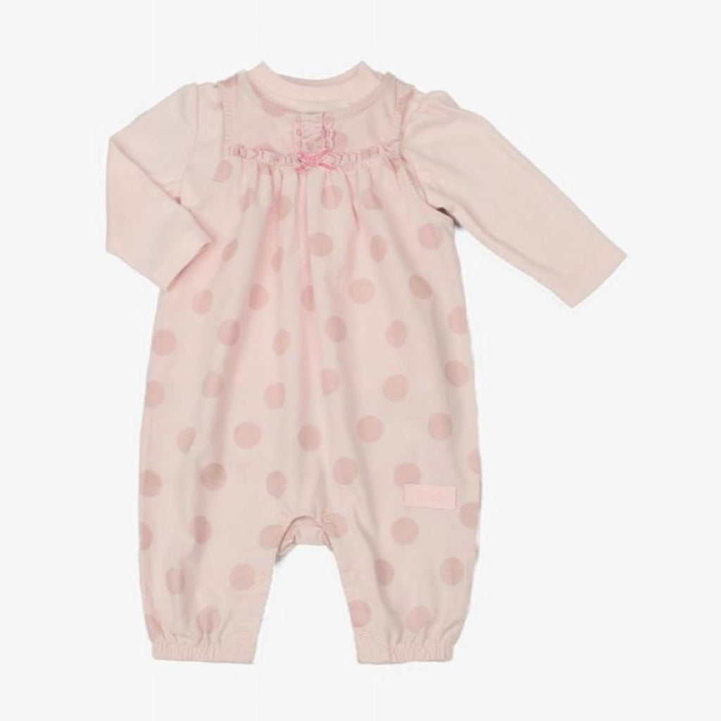 Baby Cord Polka Dot Dungarees